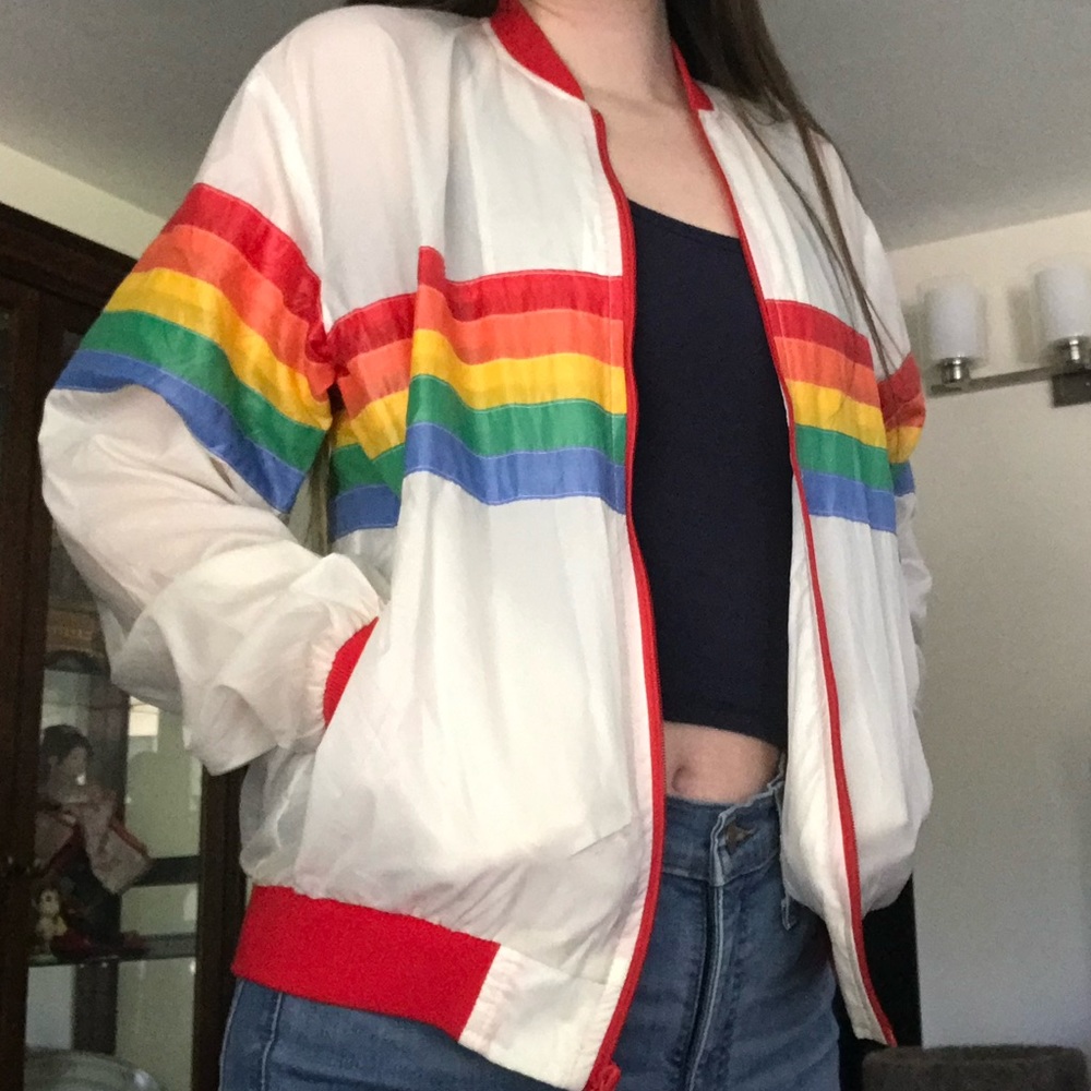 Rainbow Bomber Jacket